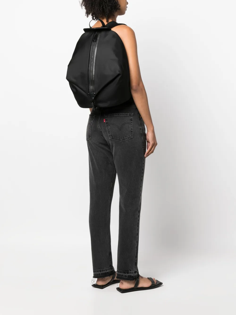 Rebecca Minkoff Jumbo Julian Zipped backpack - Zwart