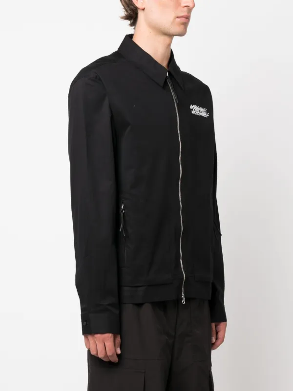 A-COLD-WALL* ロゴ オーバーレイ ジャケット | ブラック | FARFETCH JP