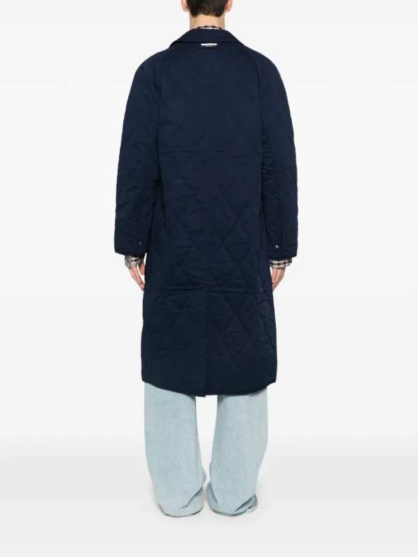 Martine Rose Quilted Car Coat | Blue | FARFETCH AO