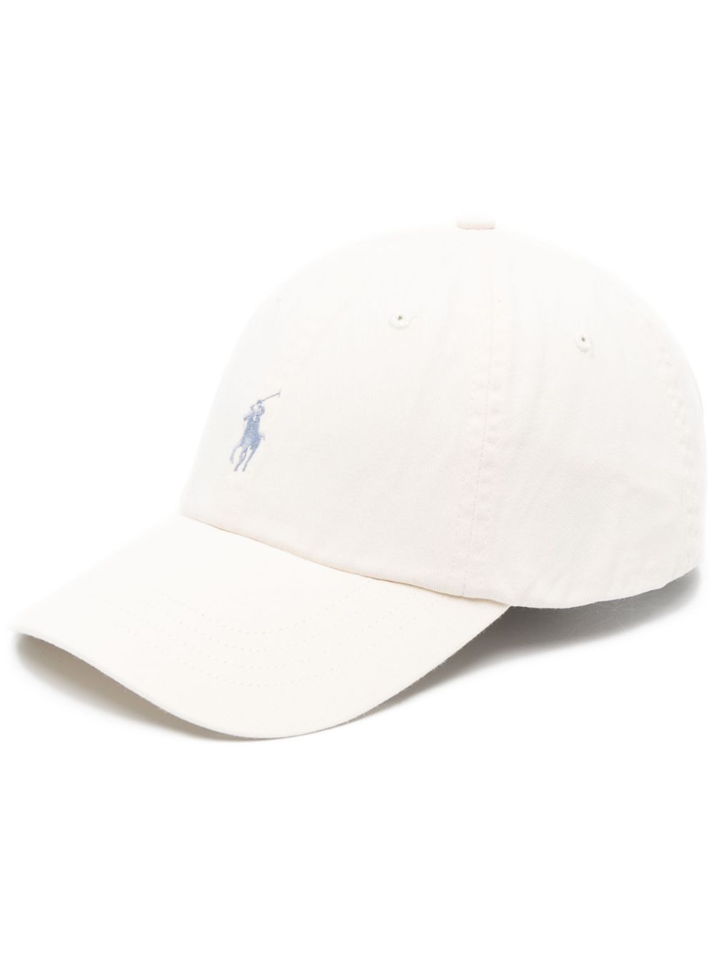 Polo Ralph Lauren Embroidered-logo Cotton Cap In Neutrals