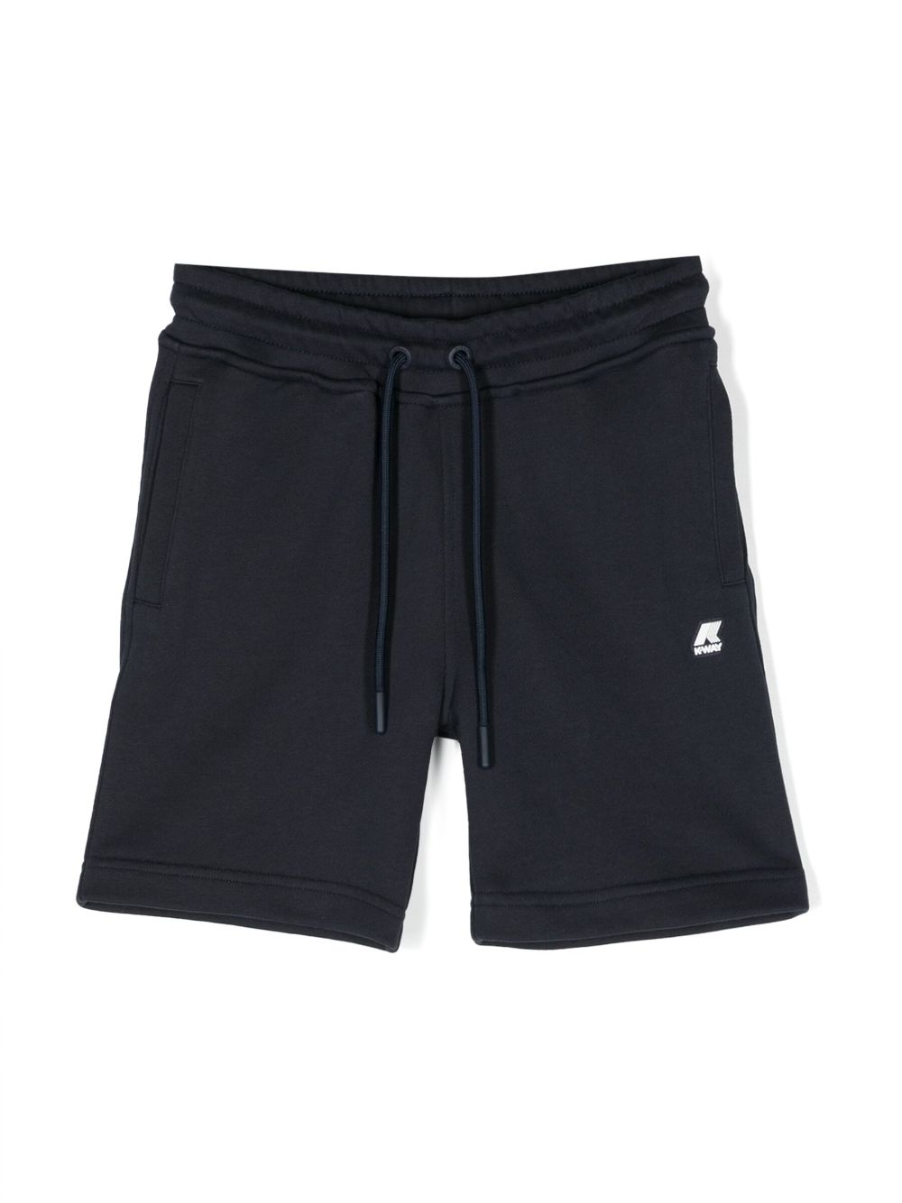 K-way Kids' Logo-embroidered Casual Shorts In Blue