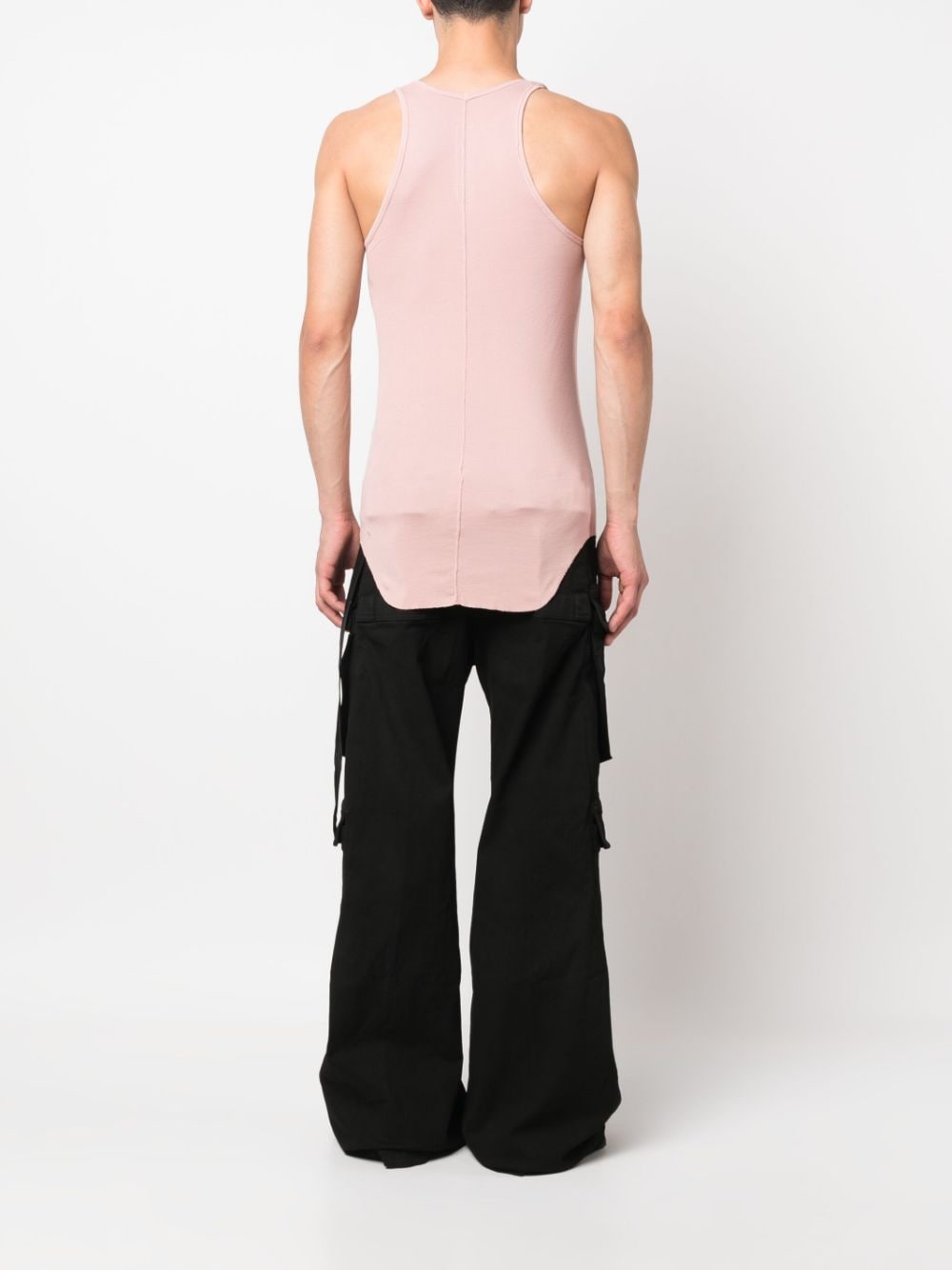 Shop Rick Owens Drkshdw Sleeveless Round-neck Cotton Vest In Pink