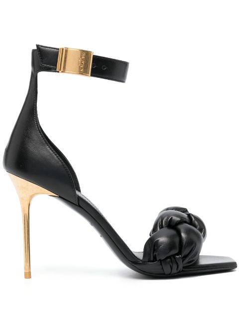 Balmain logo-plaque open-toe sandals Women