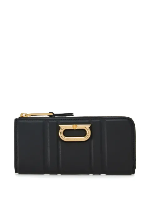 Ferragamo cartera Gancini con placa del logo 