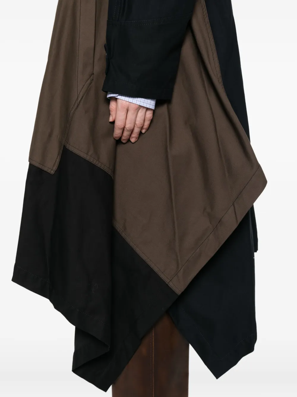 colville Asymmetrische parka Zwart