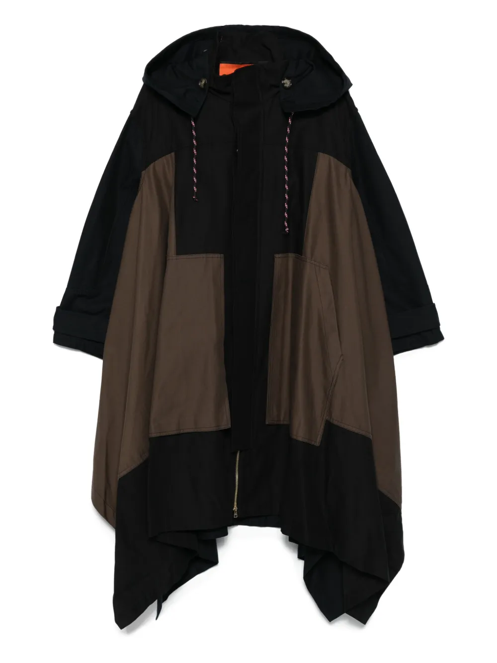 asymmetric parka coat