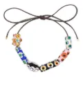 colville Beatle beaded leather necklace - Pink