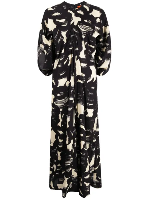 colville Cocoon brushstroke-print maxi dress