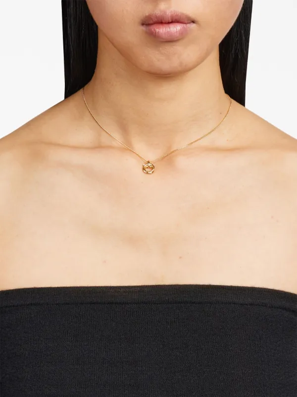 ネックレス・ペンダント FERRAGAMO GANCINI NECKLACE Gancini 3D crystals necklace - Women | Ferragamo
