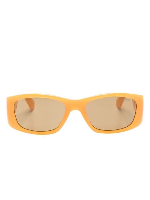 Moschino Eyewear logo-lettering rectangle-frame sunglasses