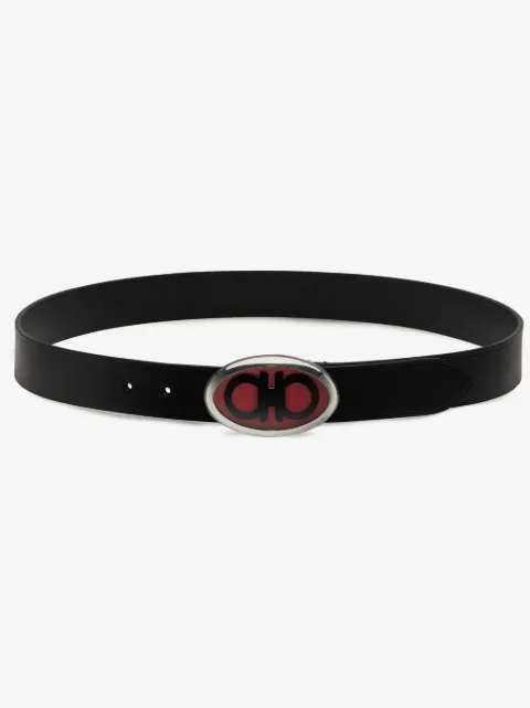 Ferragamo oval-shaped Gancini-buckle belt