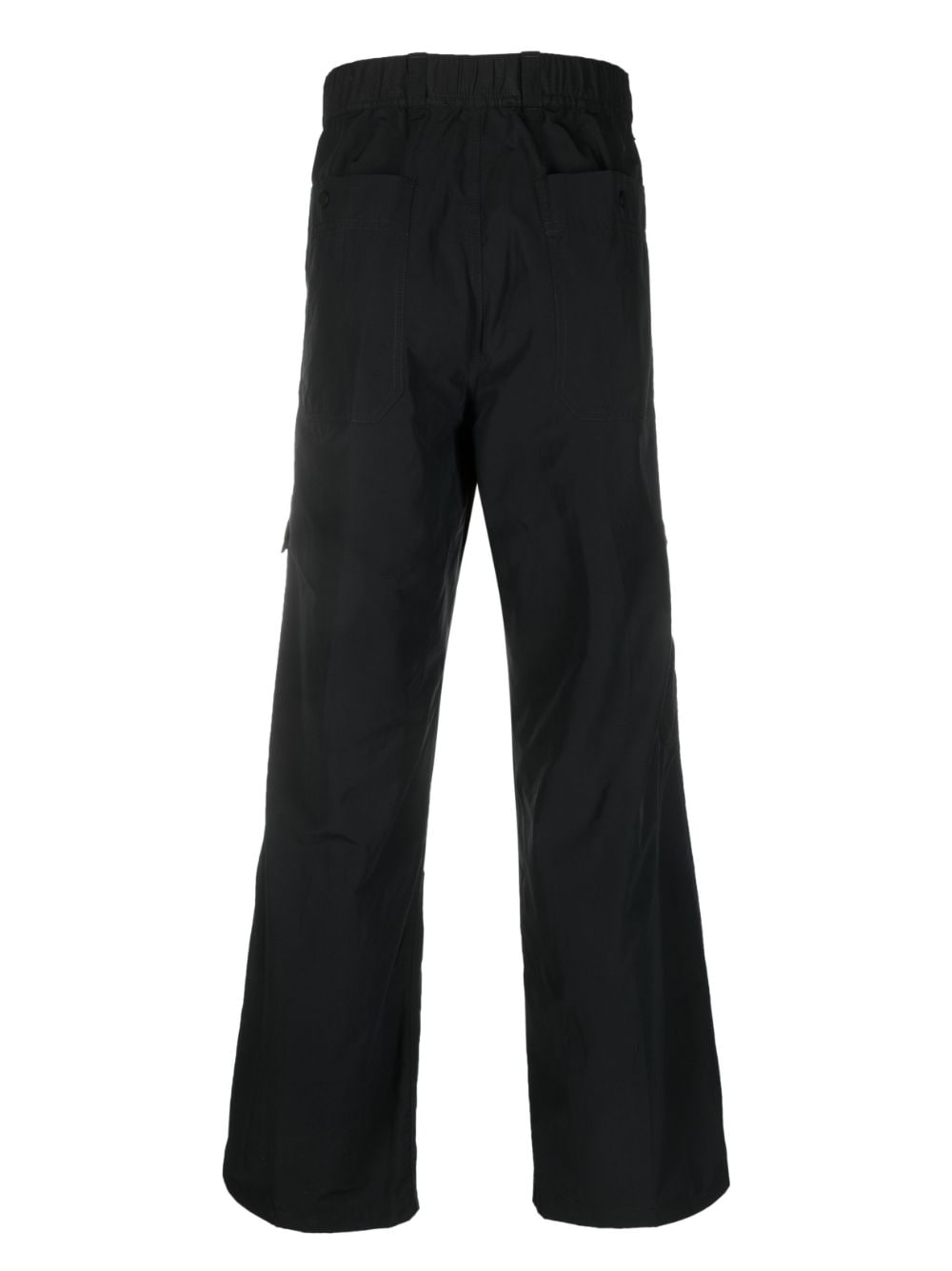 Shop Maison Flaneur High-waisted Cargo Trousers In Black