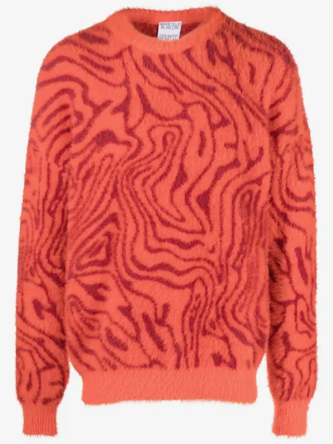 COUNTY OF MILAN intarsia-mønstret striktrøje