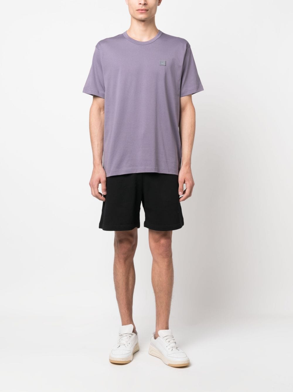 Acne Studios face patch short-sleeved T-shirt - Paars