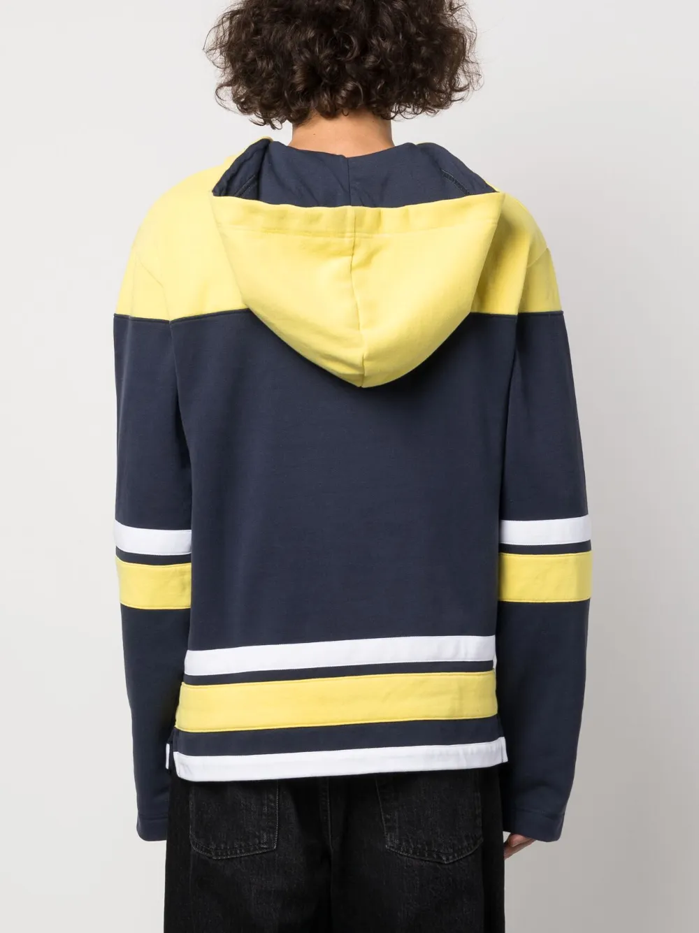 Yellow hotsell striped hoodie