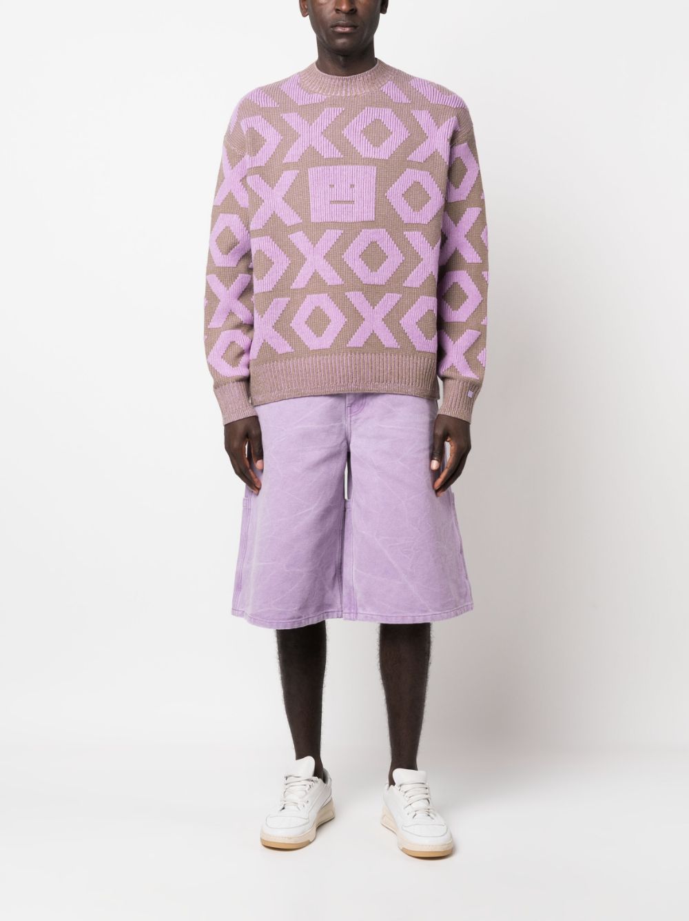 Acne Studios Shorts met wijde pijpen - Paars