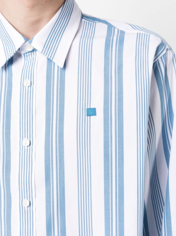 Acne Studios stripe-pattern Cotton Shirt - Farfetch