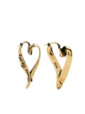 Acne Studios brass heart-shape earrings - Gold