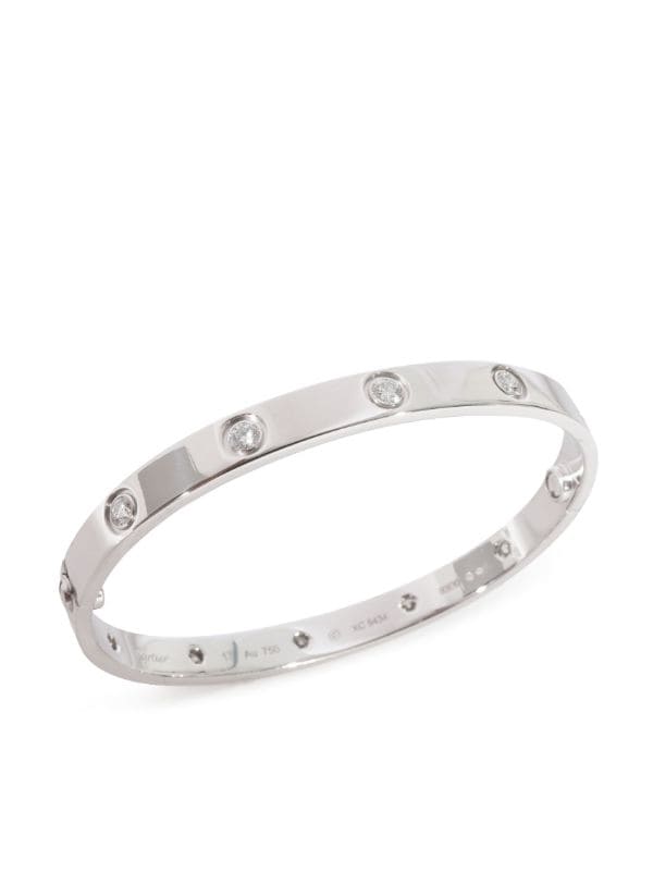 Cartier 18kt White Gold Love Diamond Ring - Farfetch