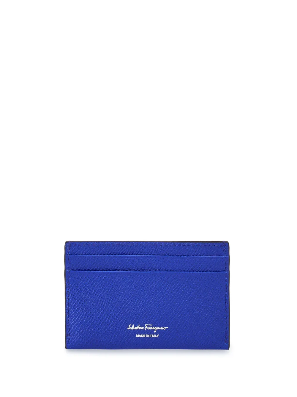 Ferragamo Leren pasjeshouder - Blauw Top Merken Winkel