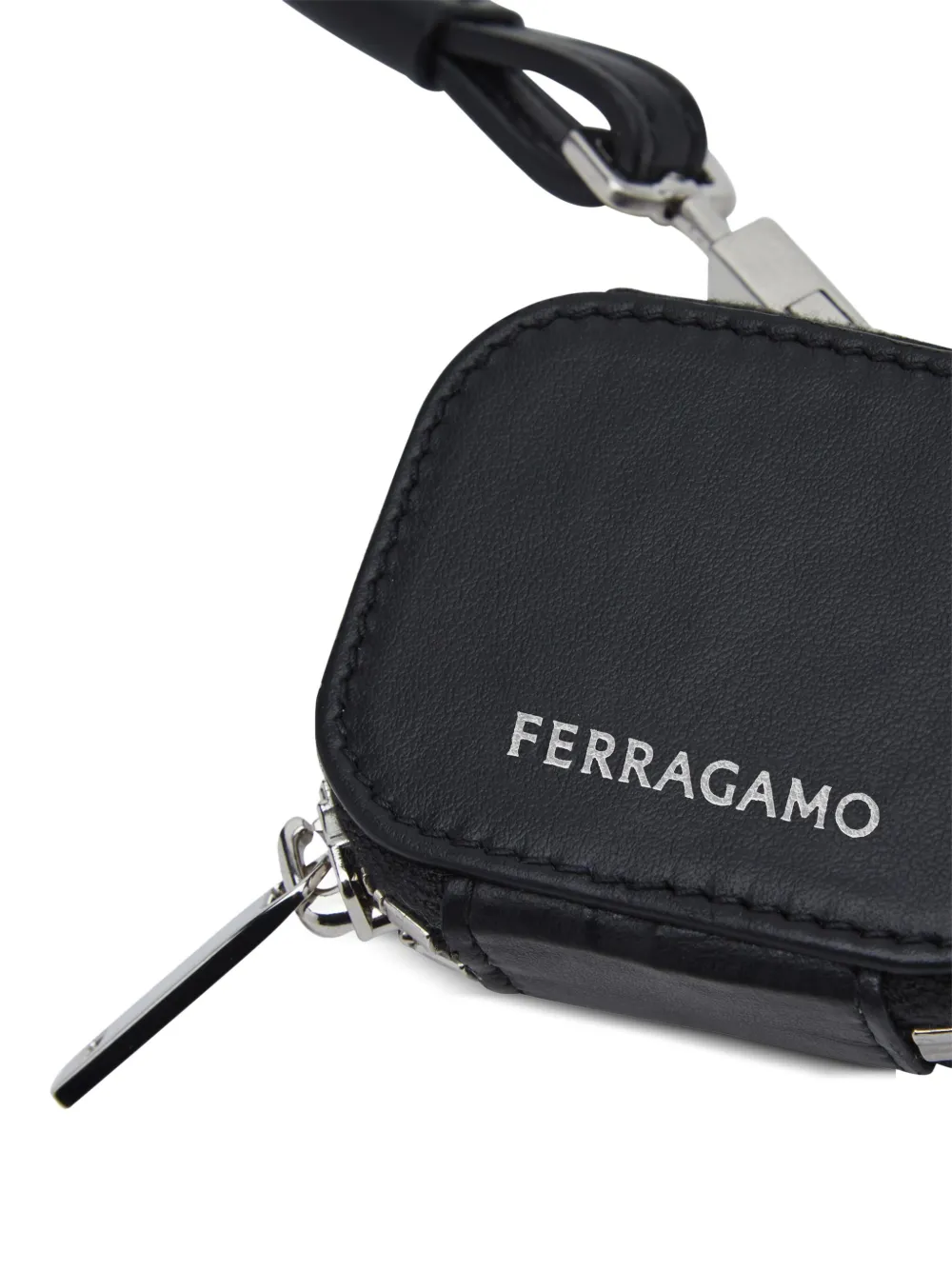 Ferragamo Portemonnee met logoprint Zwart