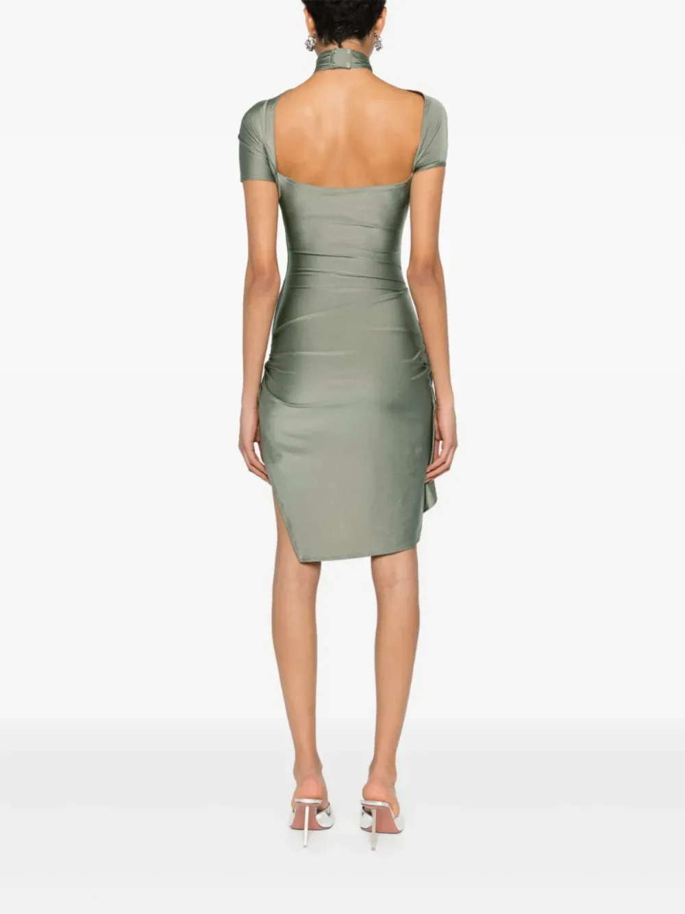 Coperni Asymmetrische jurk Groen