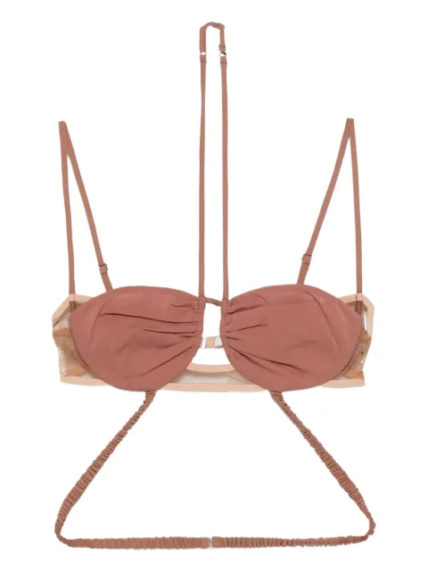 Nensi Dojaka draped bikini top