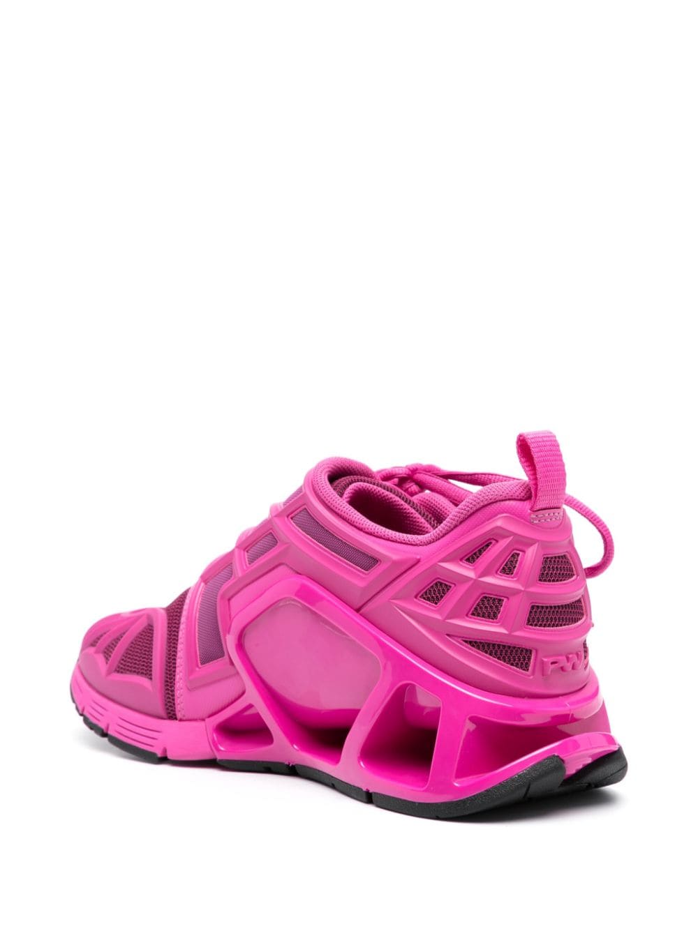 Shop Palm Angels Palm Web Low-top Sneakers In Pink