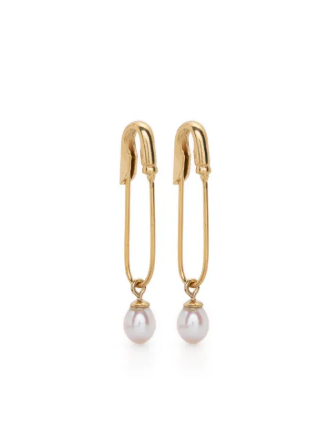 BEATRIZ PALACIOS Safety Pin drop earrings