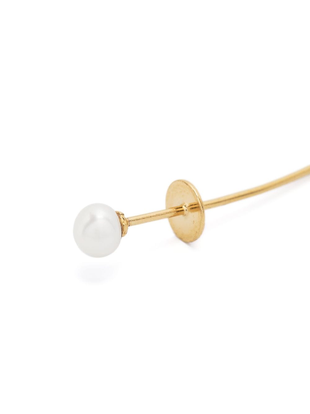 Shop Beatriz Palacios Floating Pearl Single Earring In Gold