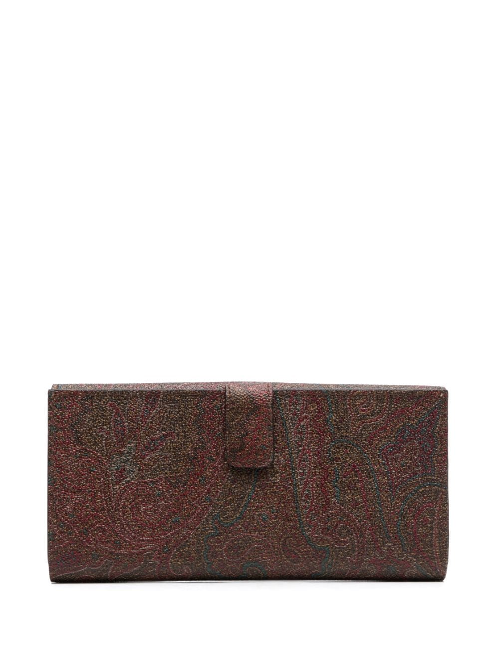 ETRO paisley-pattern wallet - Rood