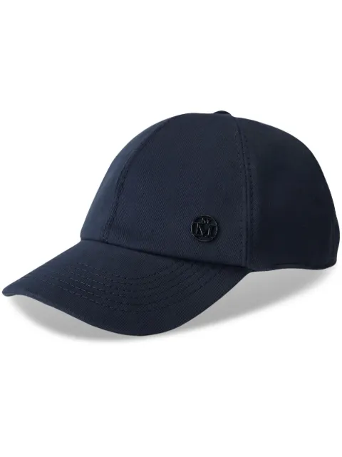 Maison Michel Tiger cotton logo-plaque cap