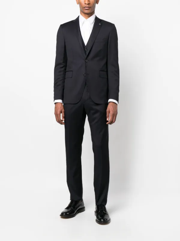 Tagliatore single-breasted two-piece Suit | Blue | FARFETCH ID