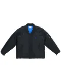 Marcelo Burlon County of Milan embroidered-logo lightweight bomber jacket - Blue