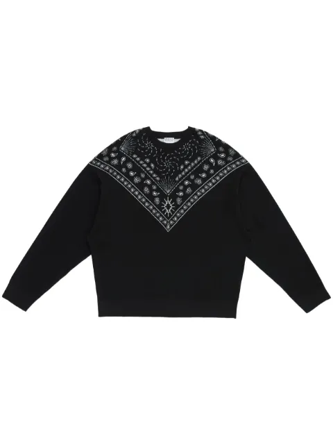 Marcelo Burlon County of Milan suéter con estampado de cachemira y cuello redondo