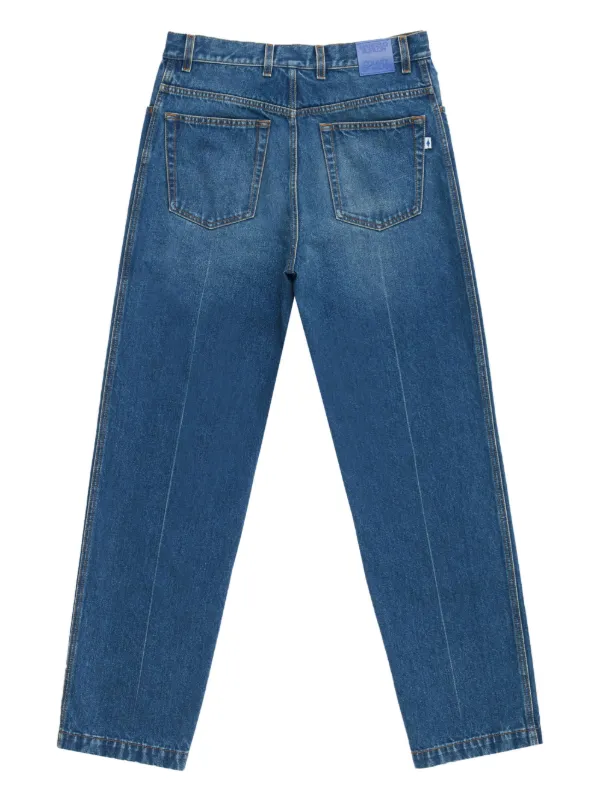 dark wash straight leg jeans