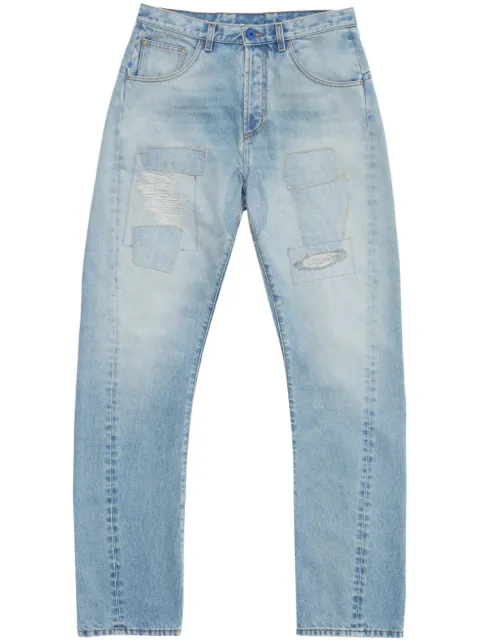 COUNTY OF MILAN jeans rectos con efecto blanqueado