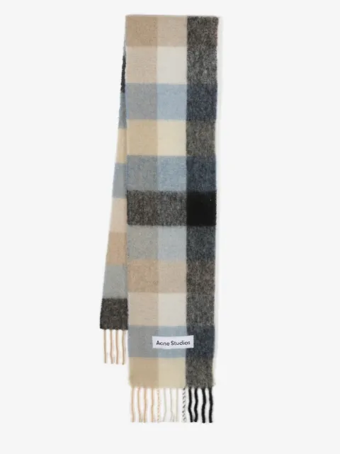 Acne Studios écharpe en mohair mélangé à rayures