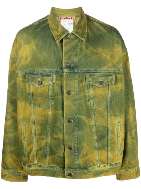 Acne Studios Jaqueta com efeito desbotado