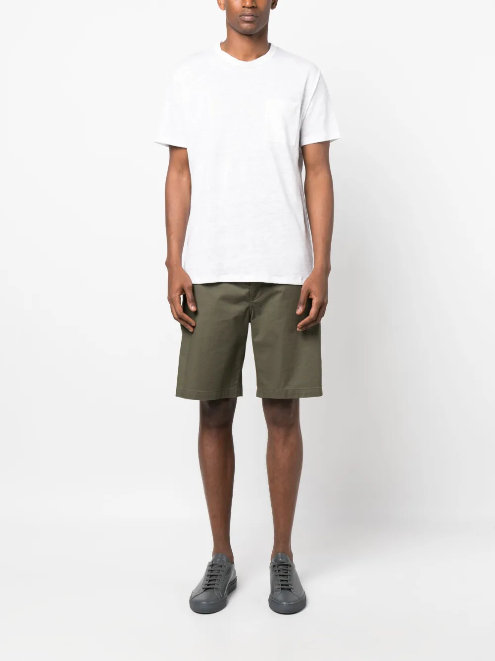 MC2 Saint Barth short-sleeve linen T-shirt - Wit