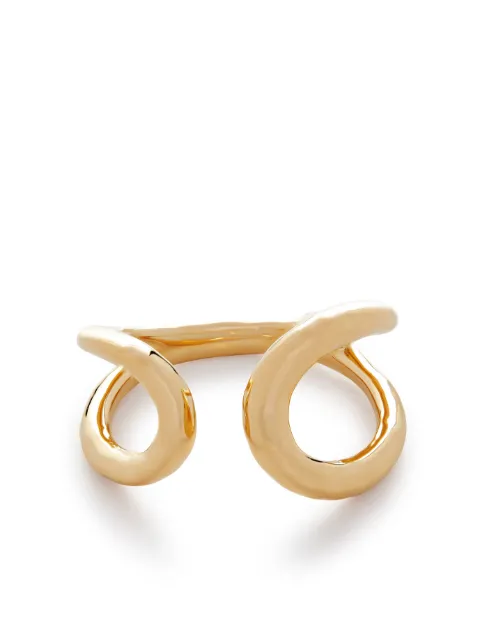 Monica Vinader Flow gold-vermeil ring