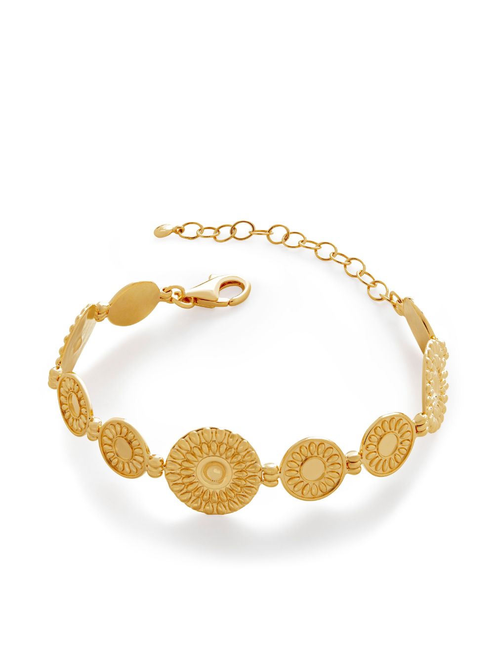 Shop Monica Vinader Juno Gold-vermeil Bracelet