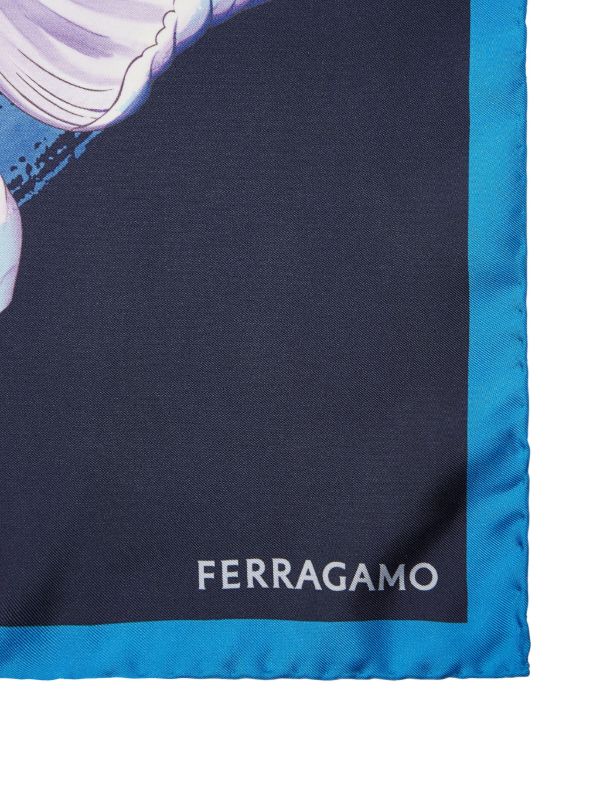 Ferragamo プリント シルクスカーフ - Farfetch