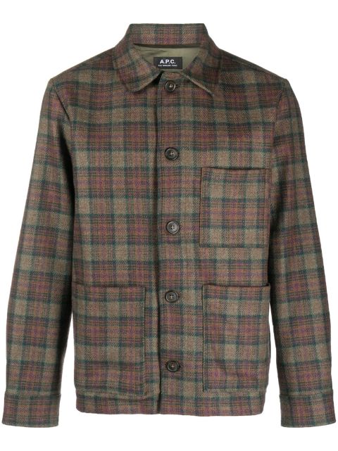 A.P.C. checked shirt jacket Men