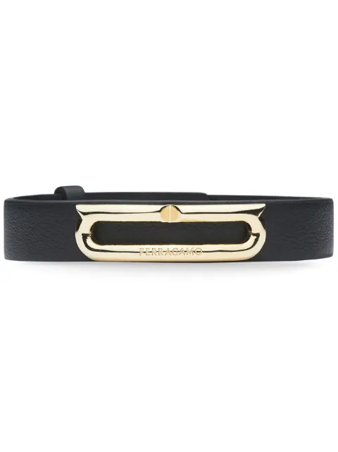 Ferragamo ガンチーニ レザーブレスレット