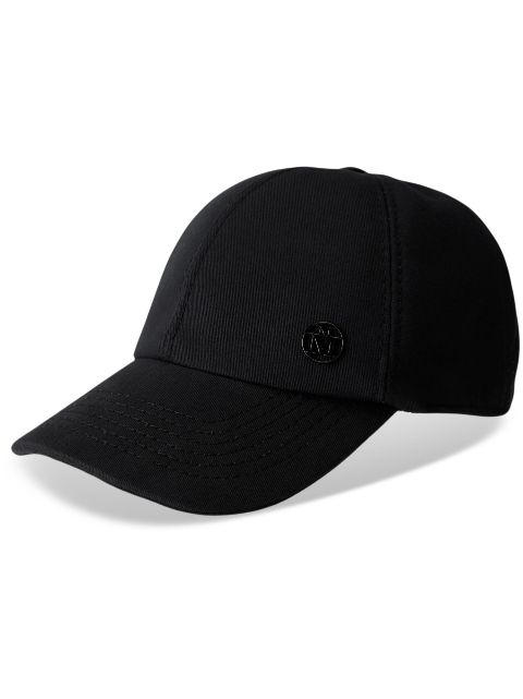 Maison Michel cotton logo-plaque cap