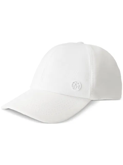 Maison Michel Tiger cotton logo-plaque cap