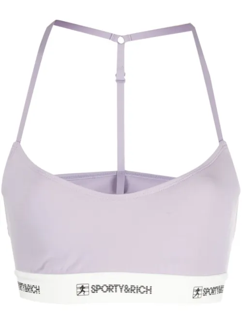 Haut crop à bande logo - Sporty & Rich - Modalova