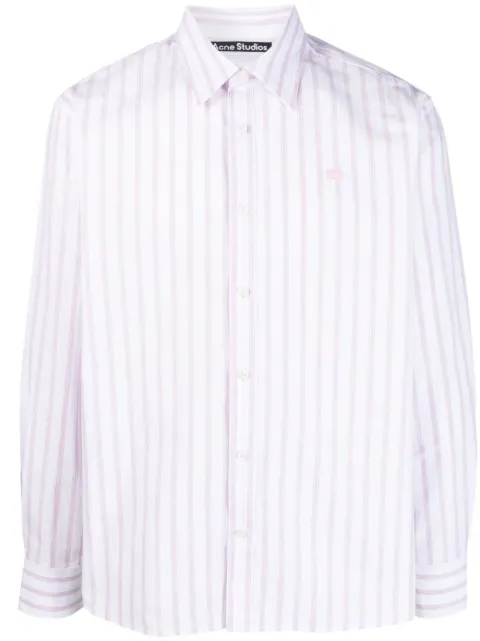 Acne Studios stripe-pattern cotton shirt