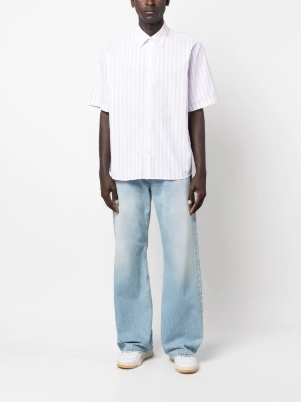 Acne studios striped t hot sale shirt